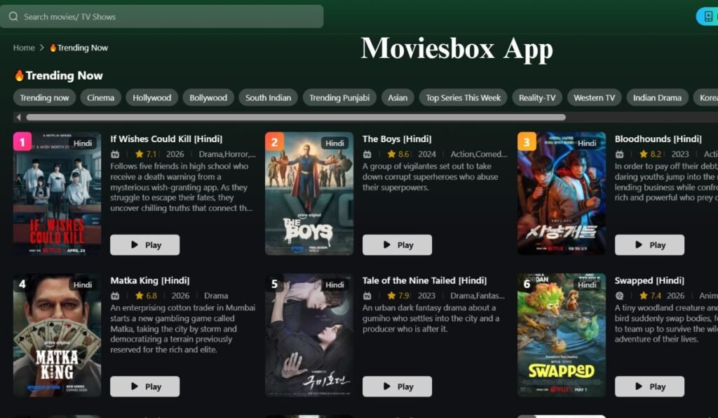 Moviebox app